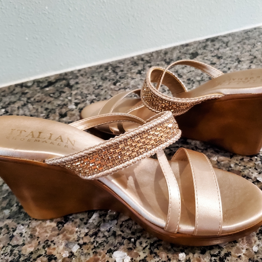 Italian Shoemakers wedge sandals